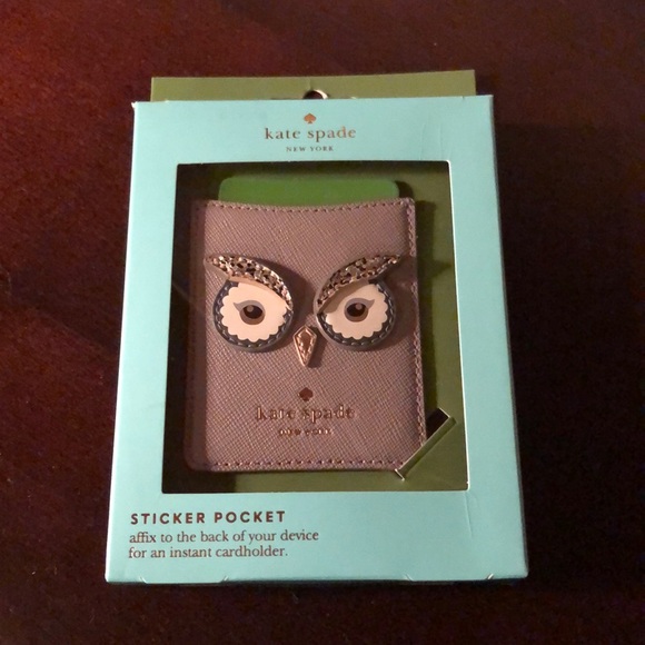 Kate Spade New York Owl Sticker Pocket - Picture 3 of 8